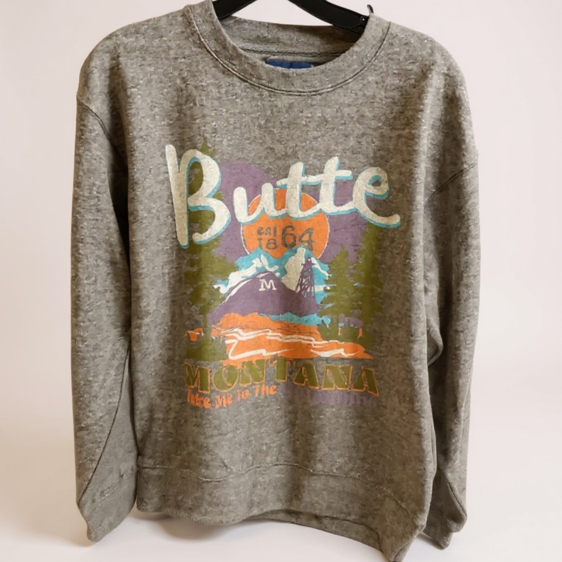 Butte Scene Gray Crew | BUTTE STUFF