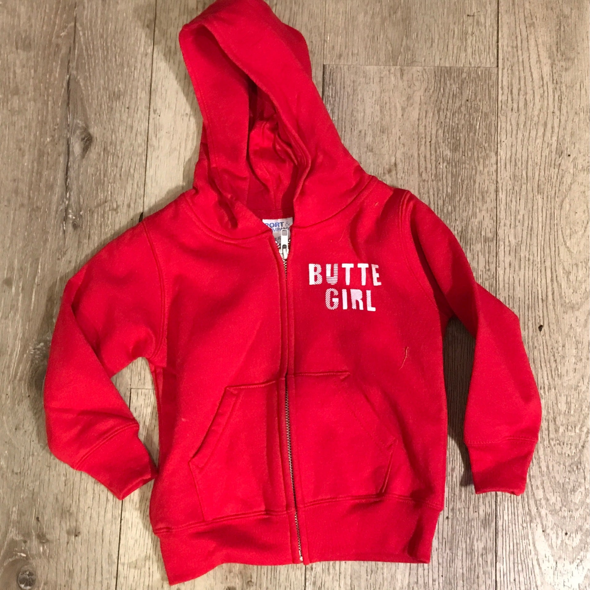 Red sweatshirt for girls sale